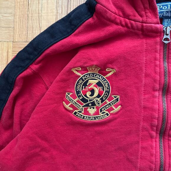 Polo Ralph Lauren Snow Polo Challenge Big Pony zip hoodie Size XL - Picture 6 of 7